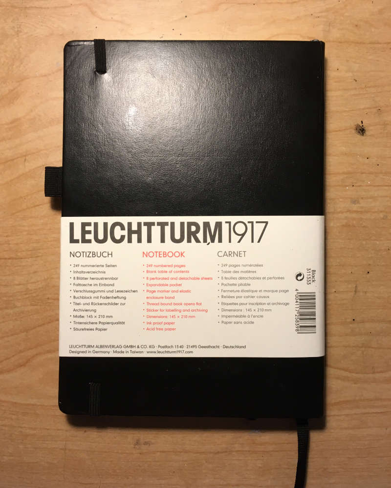 LEUCHTTURM1917 Plain Journal Back Cover with Paper Sleeve