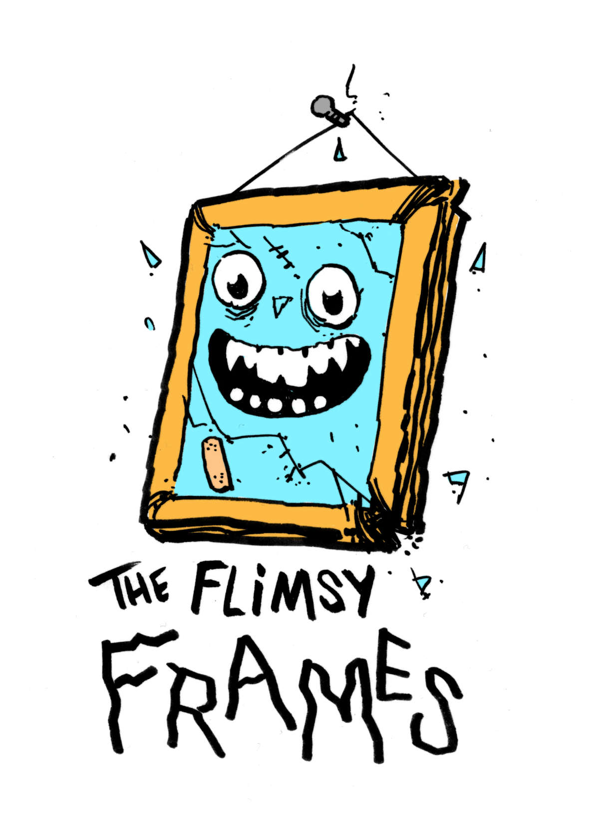 illustration of a flimsy picture frame