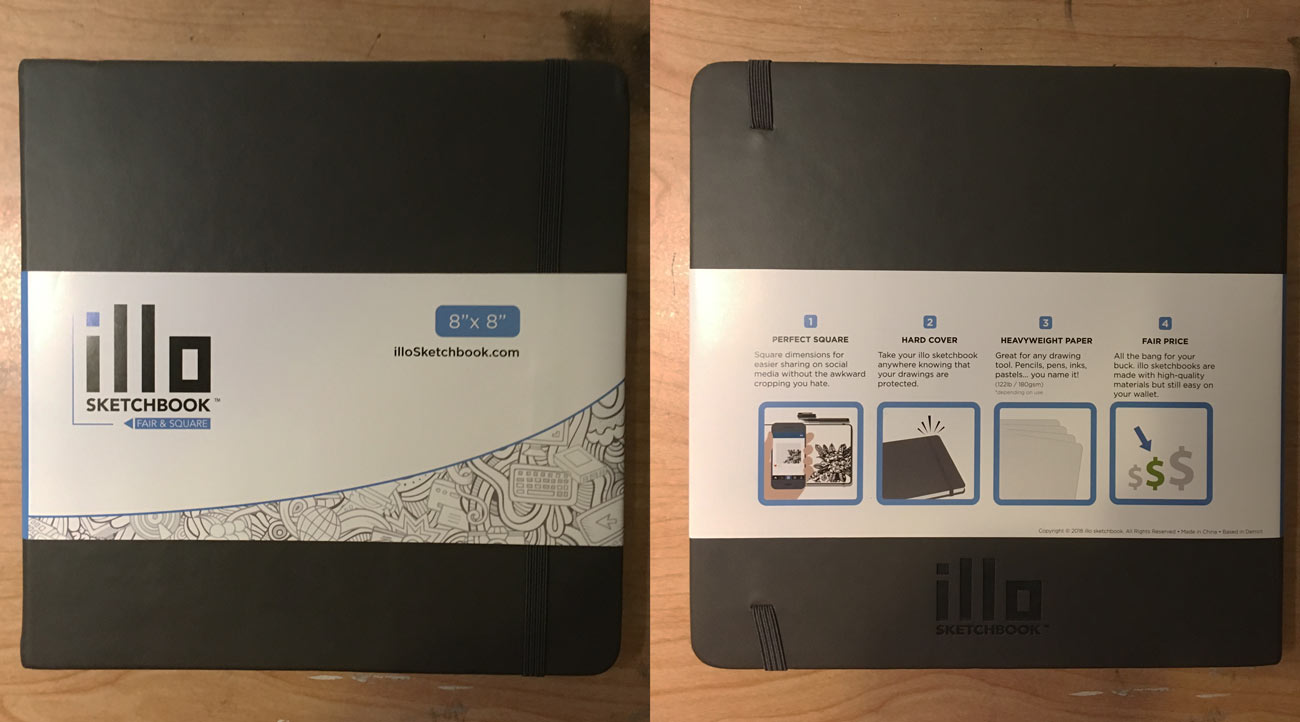 illo sketchbook Front and Back
