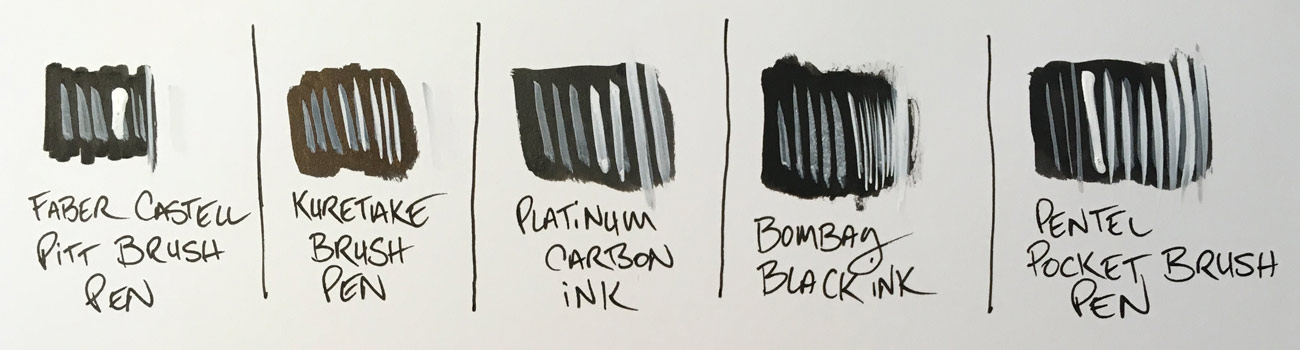 Ink Test 1 on Strathmore Smooth Bristol 300