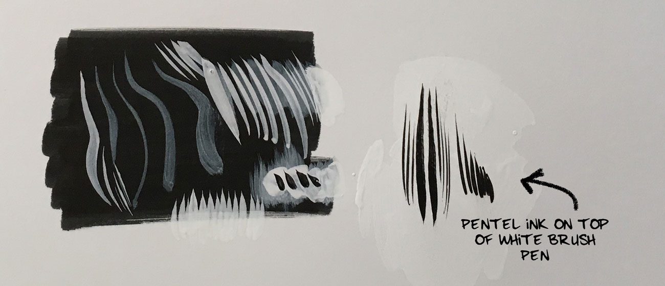Ink Test 2 on Strathmore Smooth Bristol 300