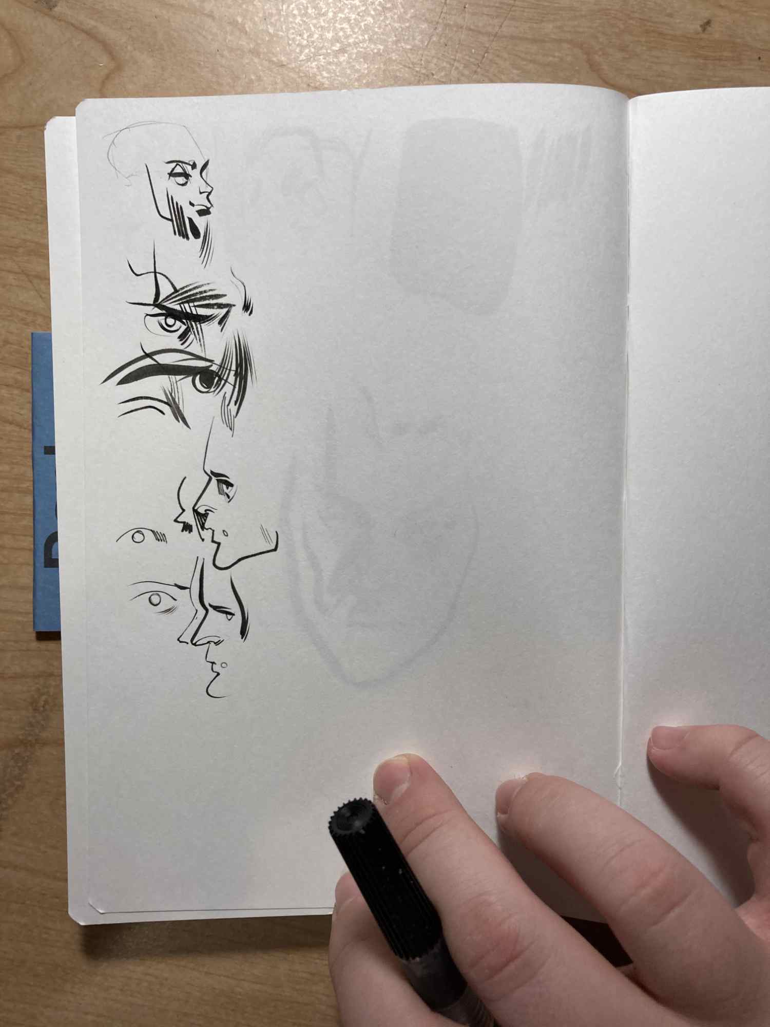 Leuchtturm1917 Sketchbook Medium A5 Black Ghosting