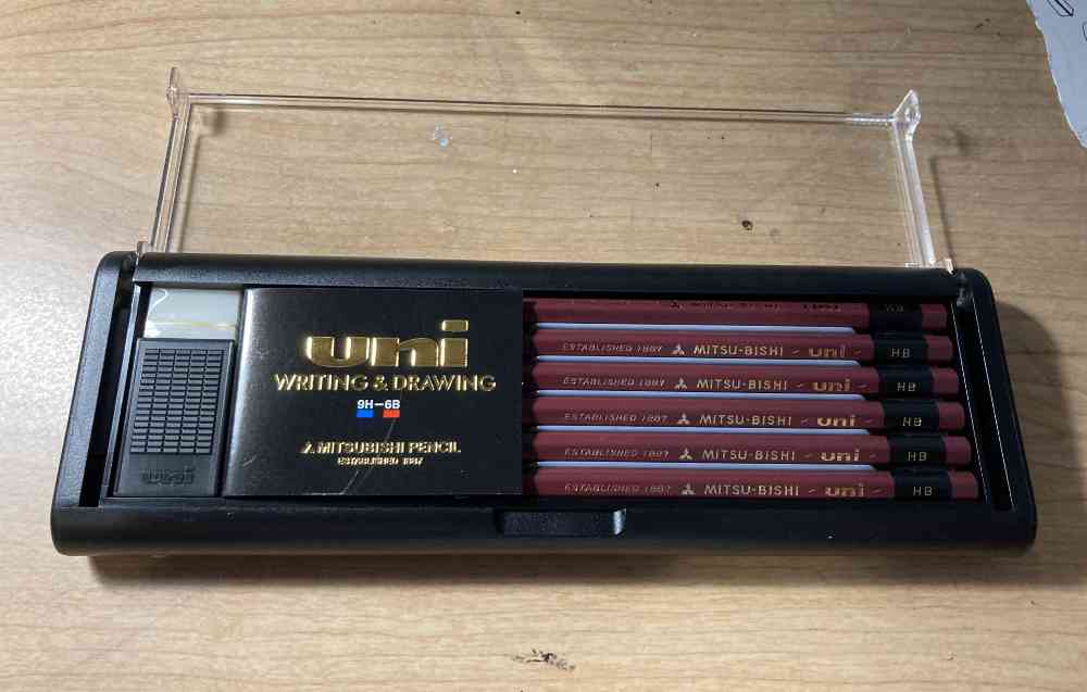Mitsubishi Uni HB Pencil Box