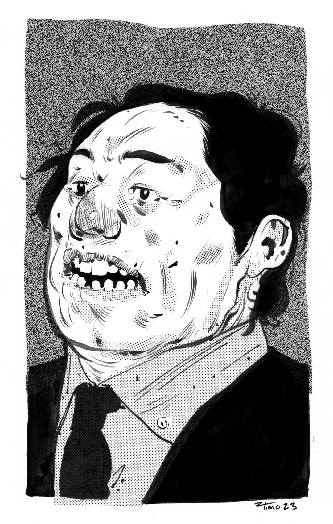 finished inks of a illustration